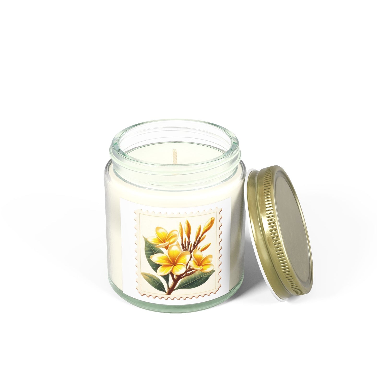 Floral Scented Candle - Coconut Apricot Wax (4oz, 9oz)