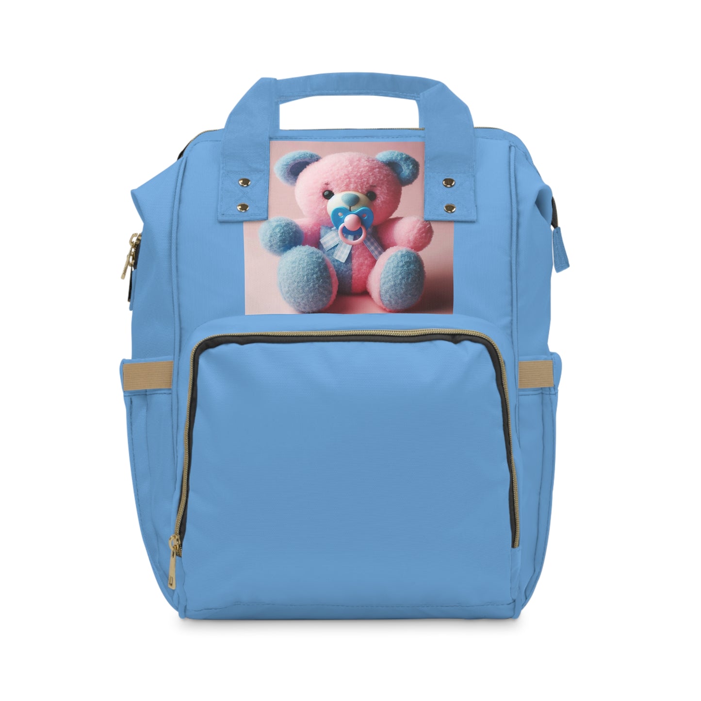Blue Bear Multifunctional Diaper Backpack - Stylish Baby Bag, Toddler Bags, Parent Essentials, Baby Shower Gift, Baby Registry Must-Have