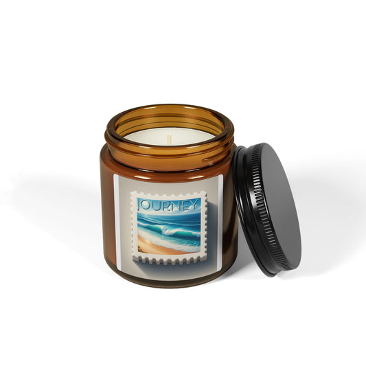 Journey Scented Soy Candle - Amber Jar | Coastal Escape Aroma