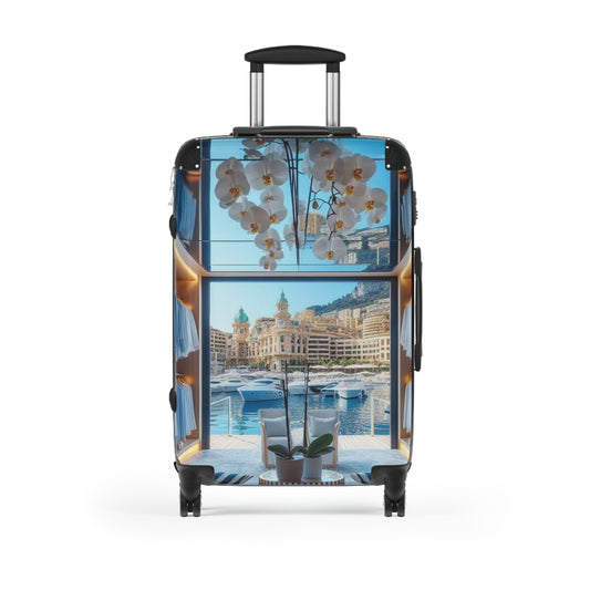 Stylish Travel Suitcase with Scenic Design - Perfect for Adventurers