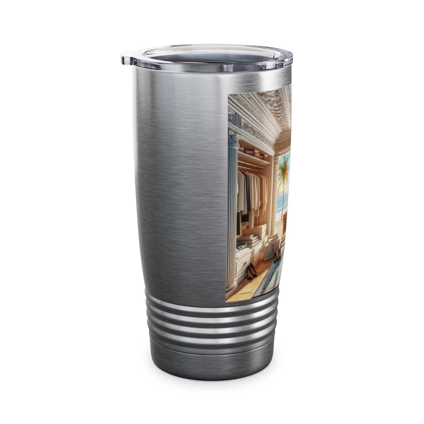 Tropical Paradise 20oz Ringneck Tumbler | Perfect for Summer Adventures and Relaxation