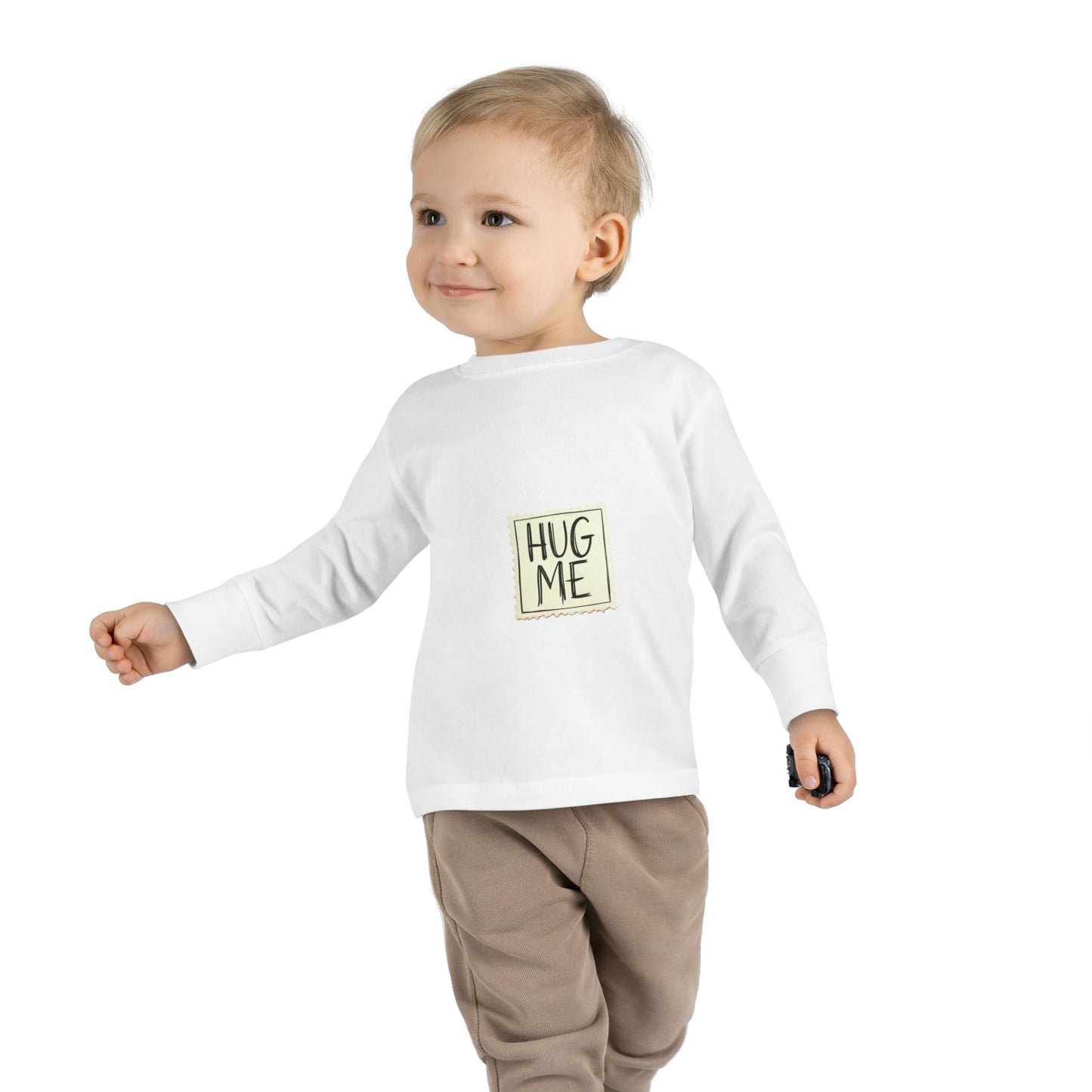 Toddler Long Sleeve Tee - "Hug Me" Design