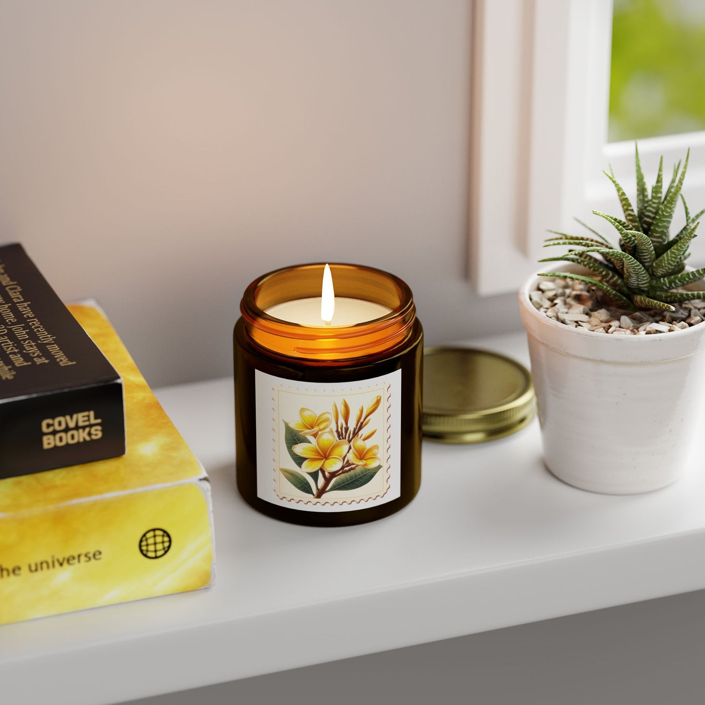 Floral Scented Candle - Coconut Apricot Wax (4oz, 9oz)