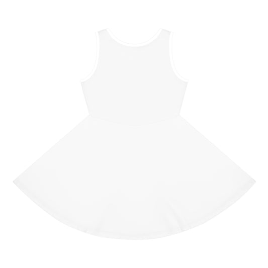 Girls' Sleeveless Sundress – 'Happiness Looks Good on Me'
