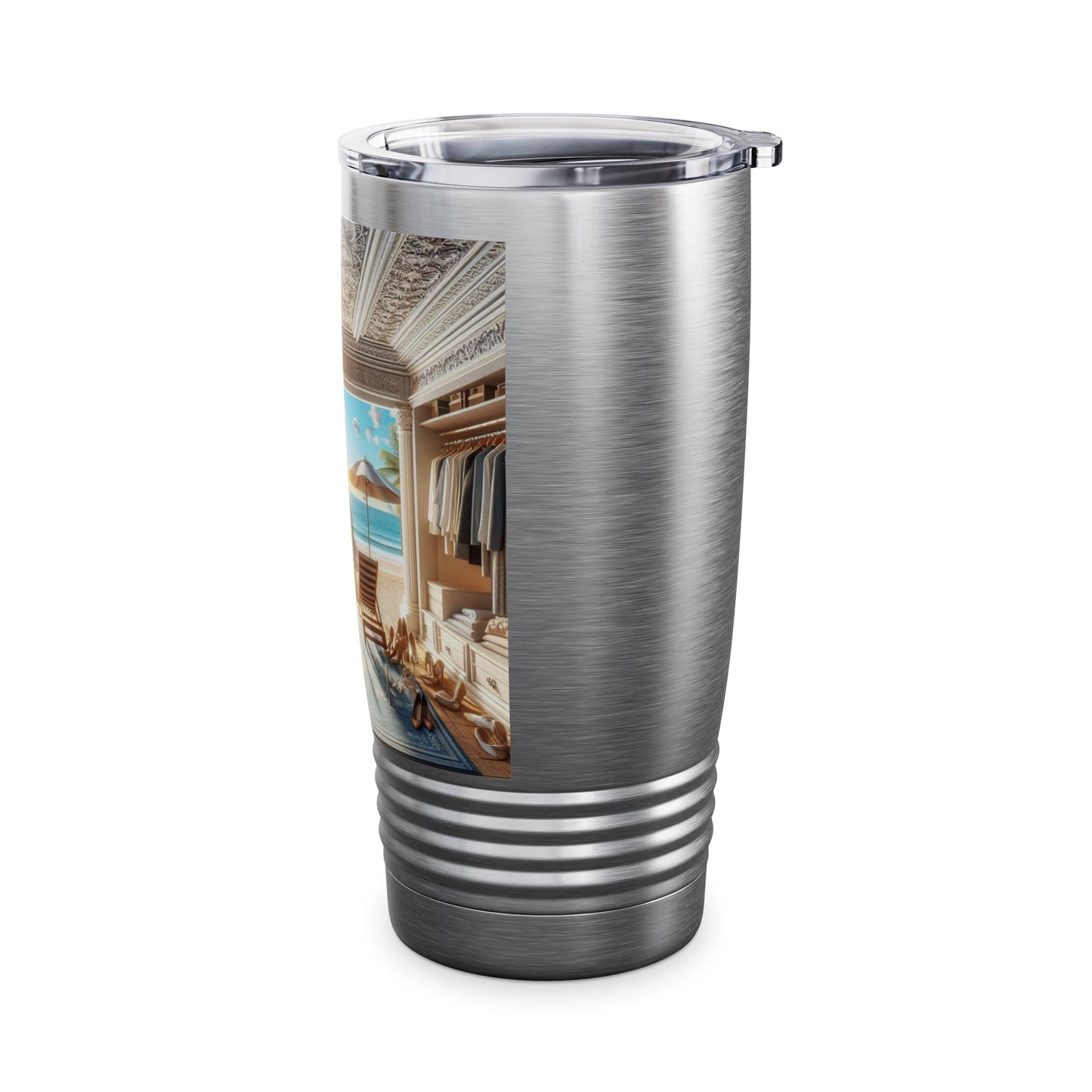 Tropical Paradise 20oz Ringneck Tumbler | Perfect for Summer Adventures and Relaxation