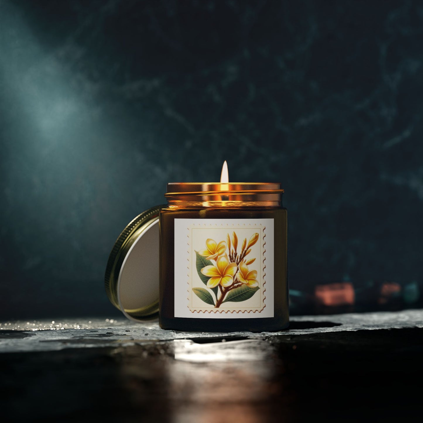 Floral Scented Candle - Coconut Apricot Wax (4oz, 9oz)