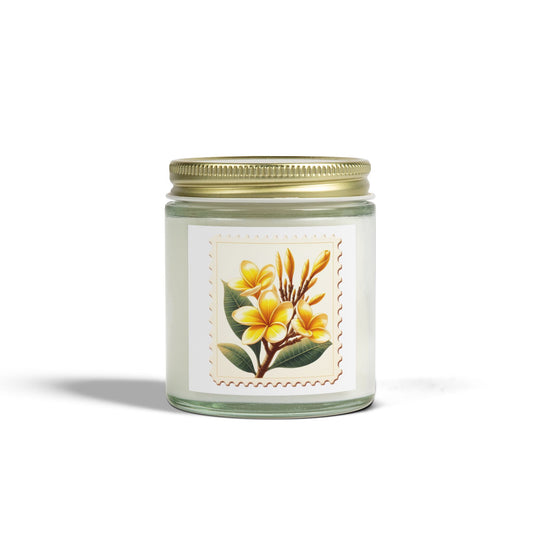 Floral Scented Candle - Coconut Apricot Wax (4oz, 9oz)