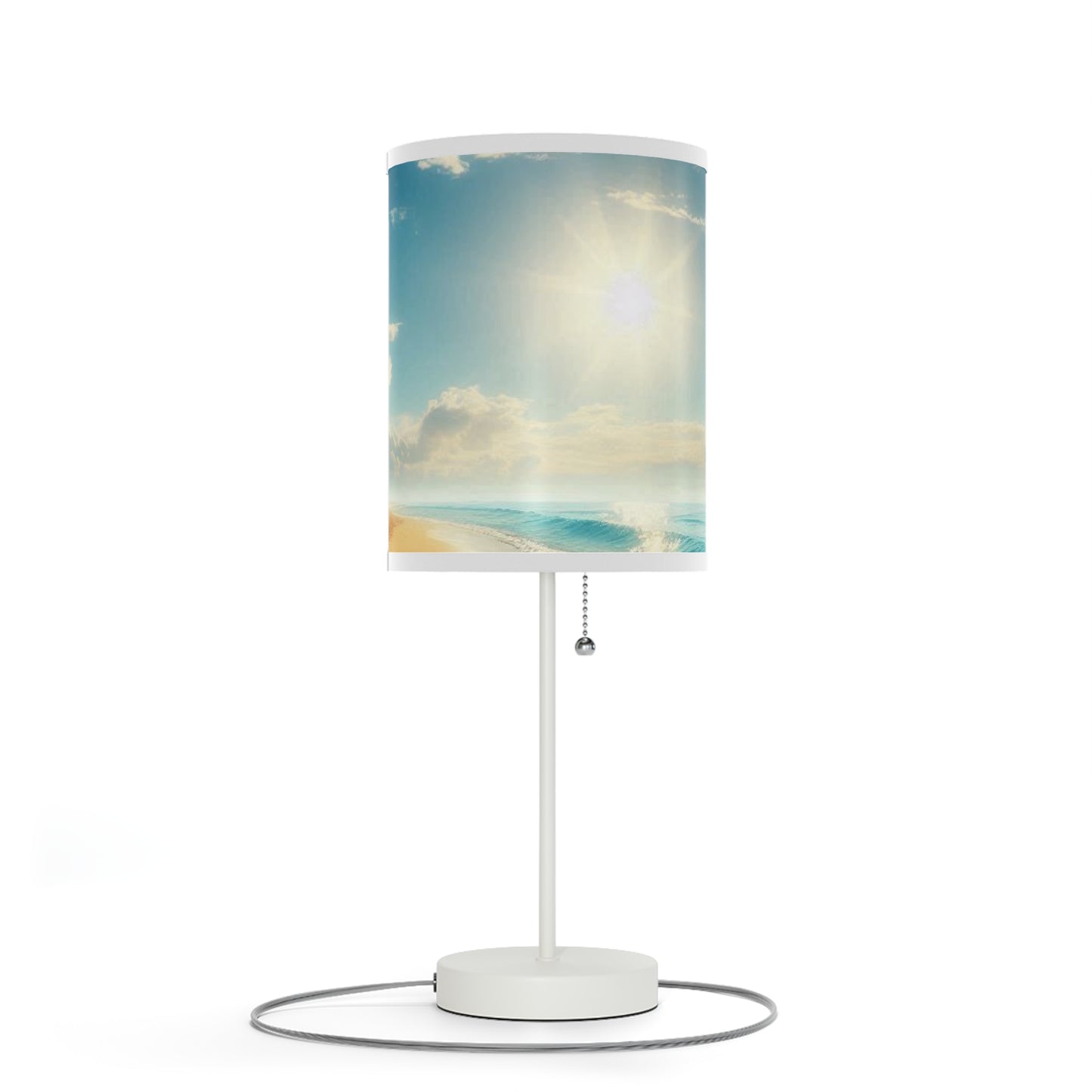 Coastal Serenity Table Lamp - Beach Themed Desktop Light