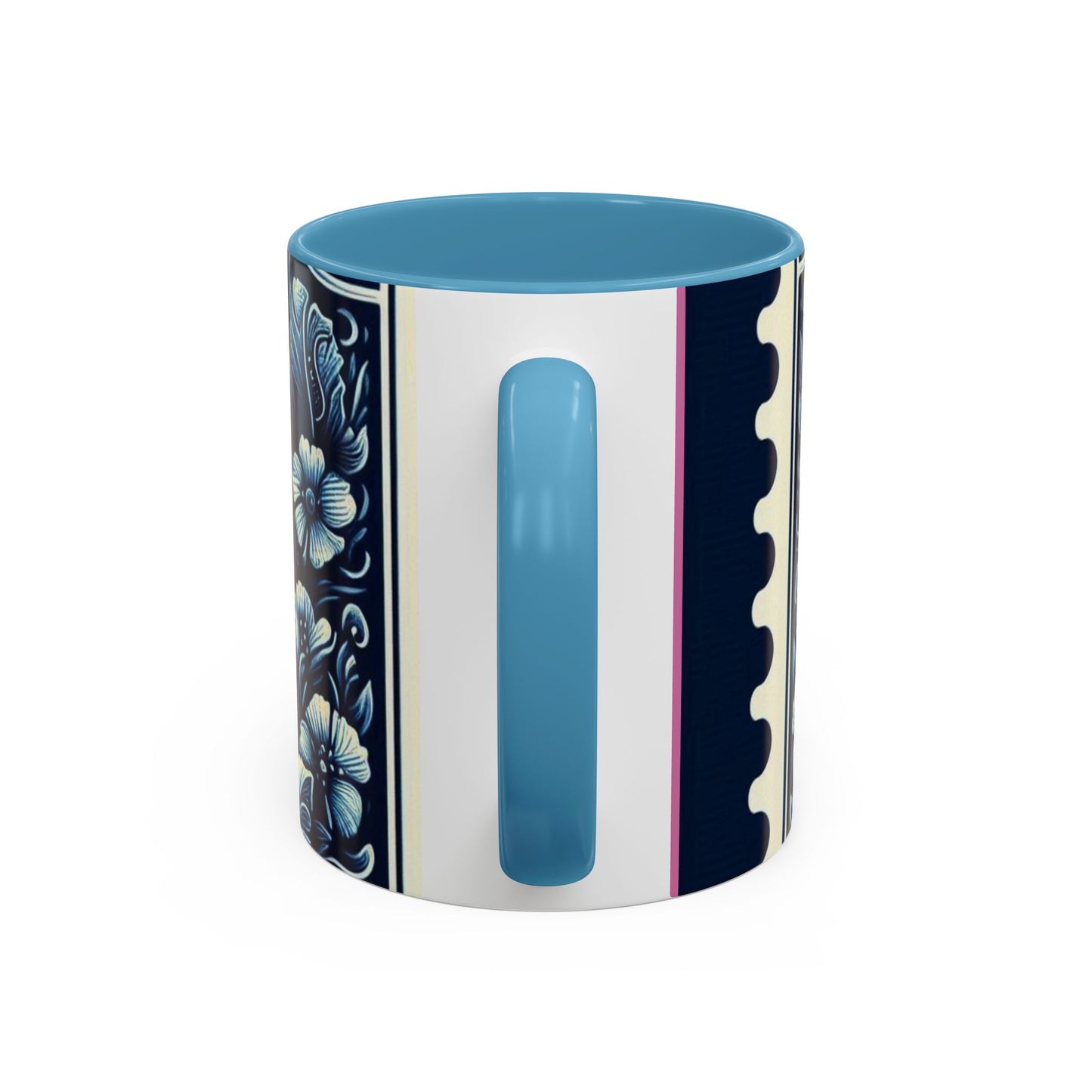 Tropical Pineapple Accent Coffee Mug - 11 & 15oz, Vibrant Floral Design for Relaxing Mornings