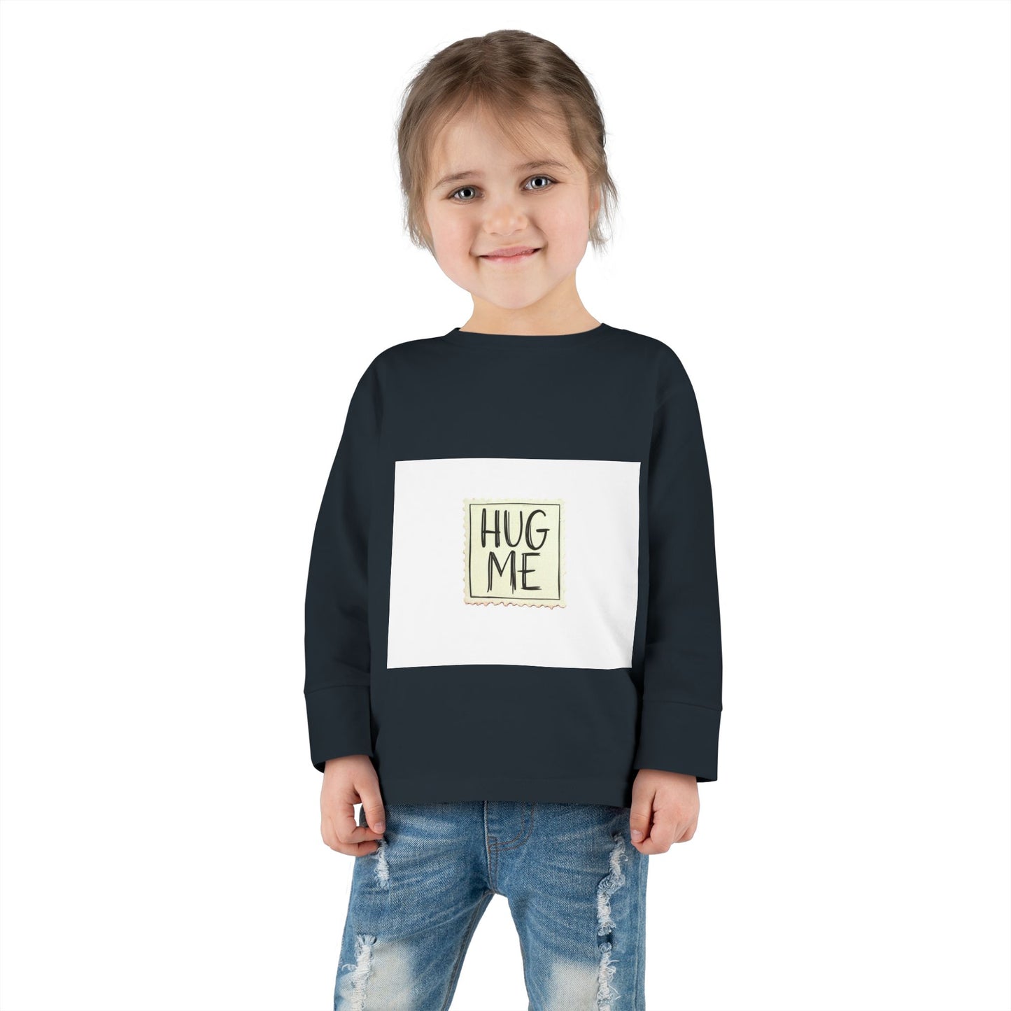 Toddler Long Sleeve Tee - "Hug Me" Design