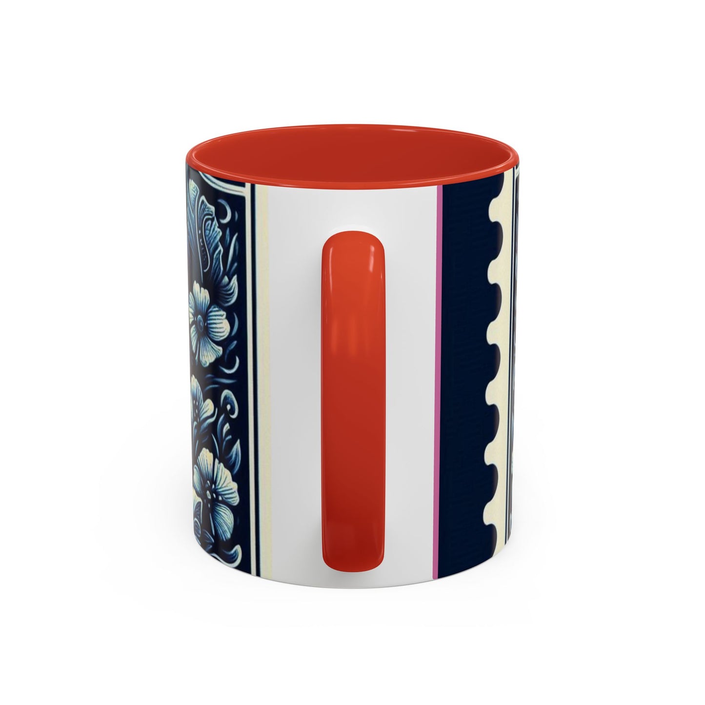 Tropical Pineapple Accent Coffee Mug - 11 & 15oz, Vibrant Floral Design for Relaxing Mornings