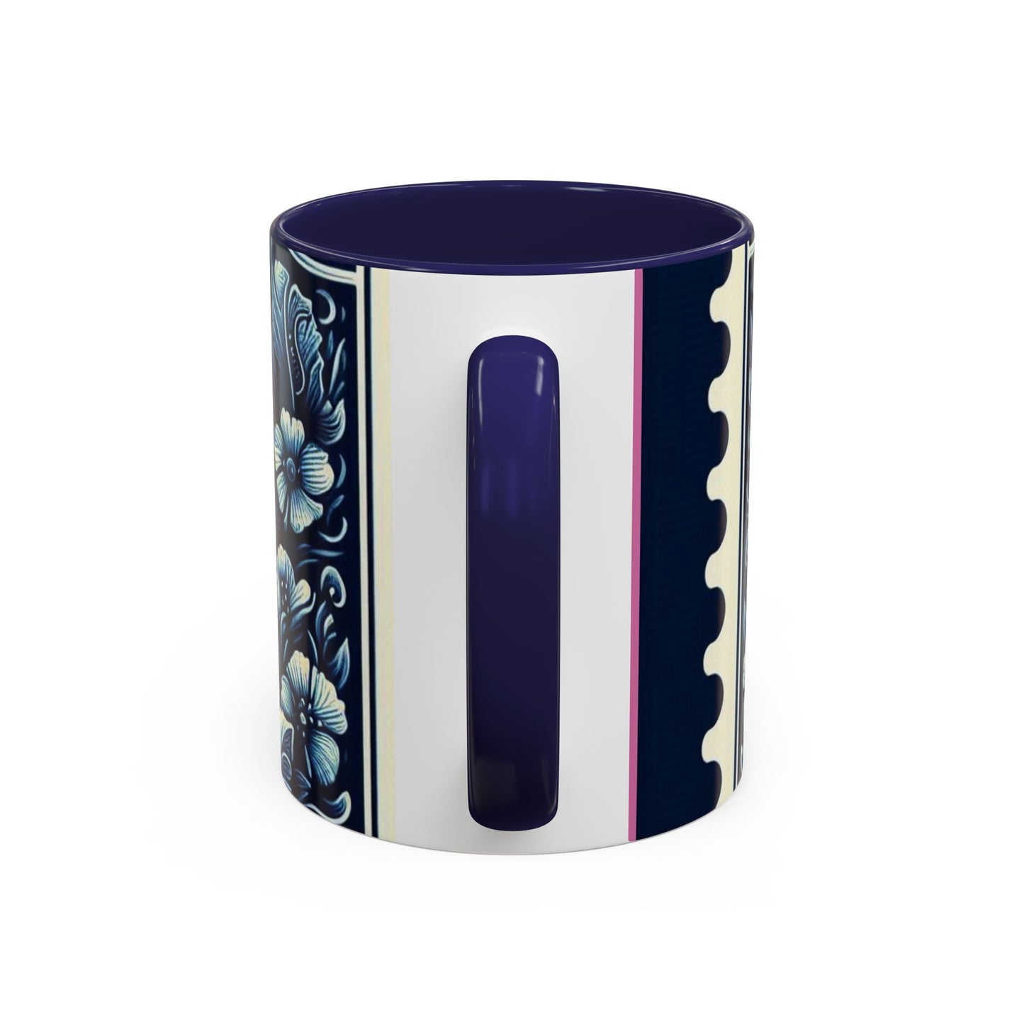Tropical Pineapple Accent Coffee Mug - 11 & 15oz, Vibrant Floral Design for Relaxing Mornings