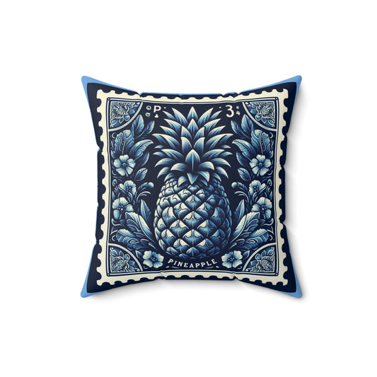 Navy Pineapple Decorative Pillow – Versatile Home Accent for Tropical Vibes