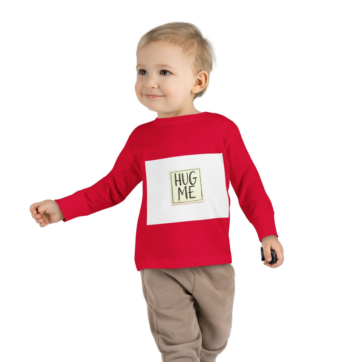 Toddler Long Sleeve Tee - "Hug Me" Design