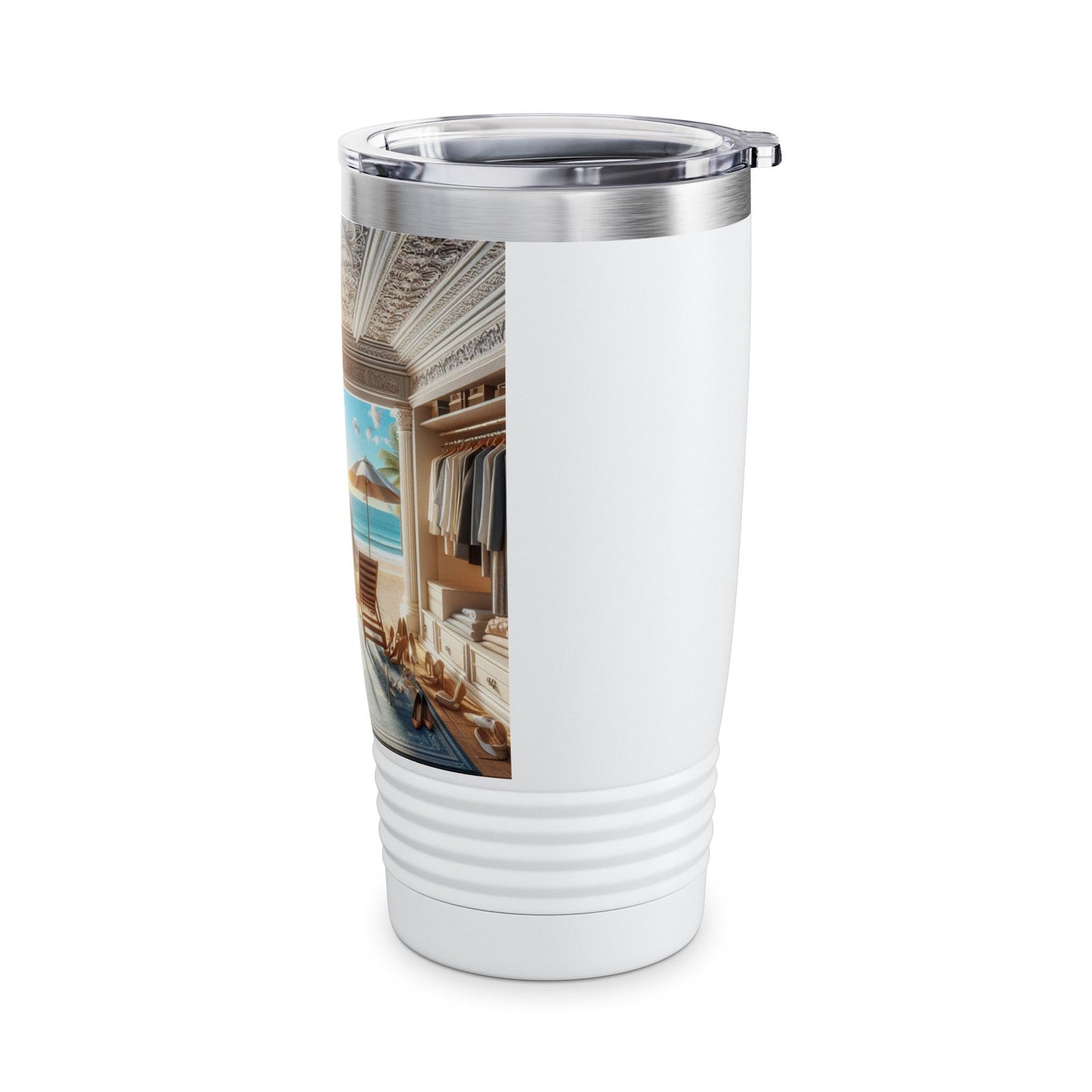 Tropical Paradise 20oz Ringneck Tumbler | Perfect for Summer Adventures and Relaxation