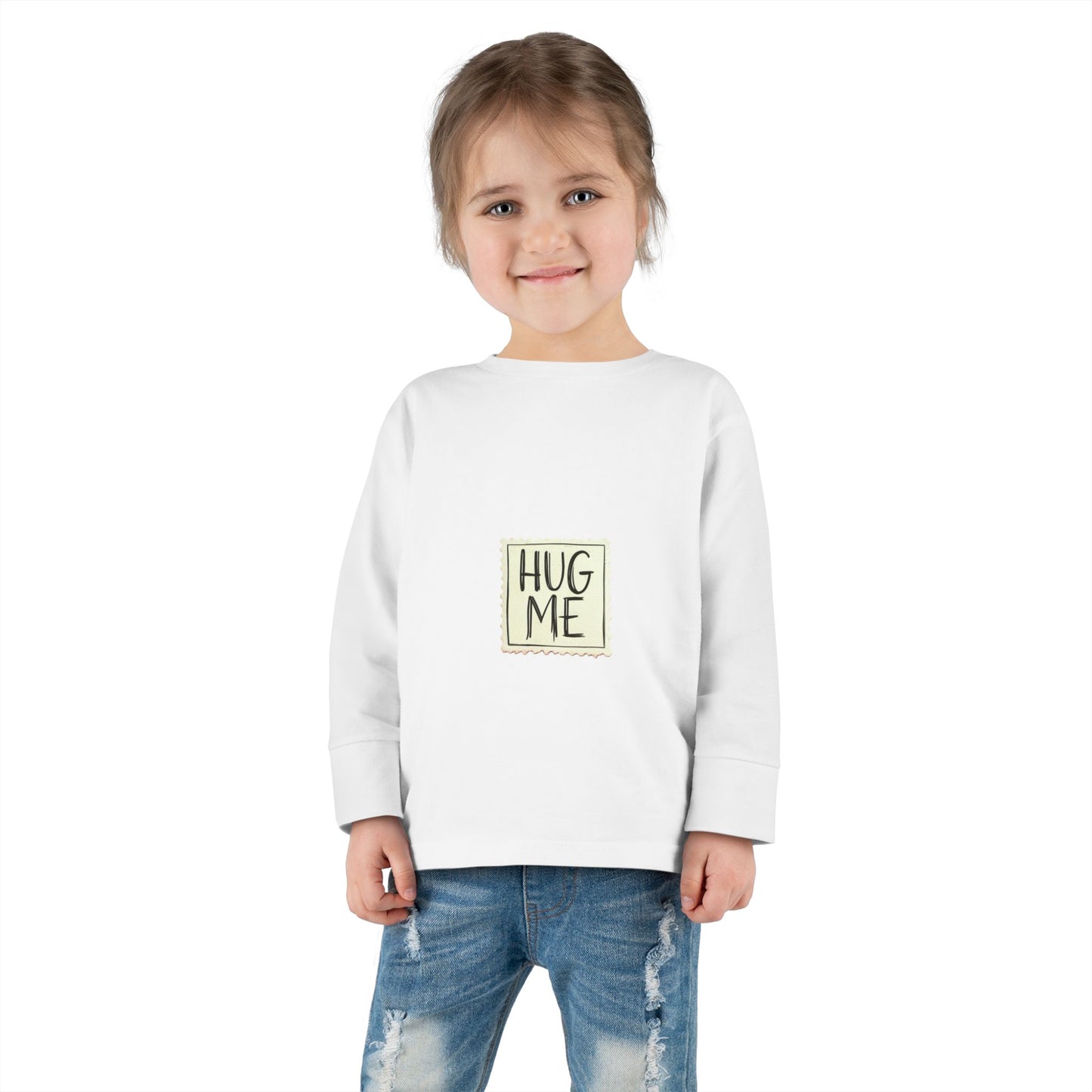 Toddler Long Sleeve Tee - "Hug Me" Design