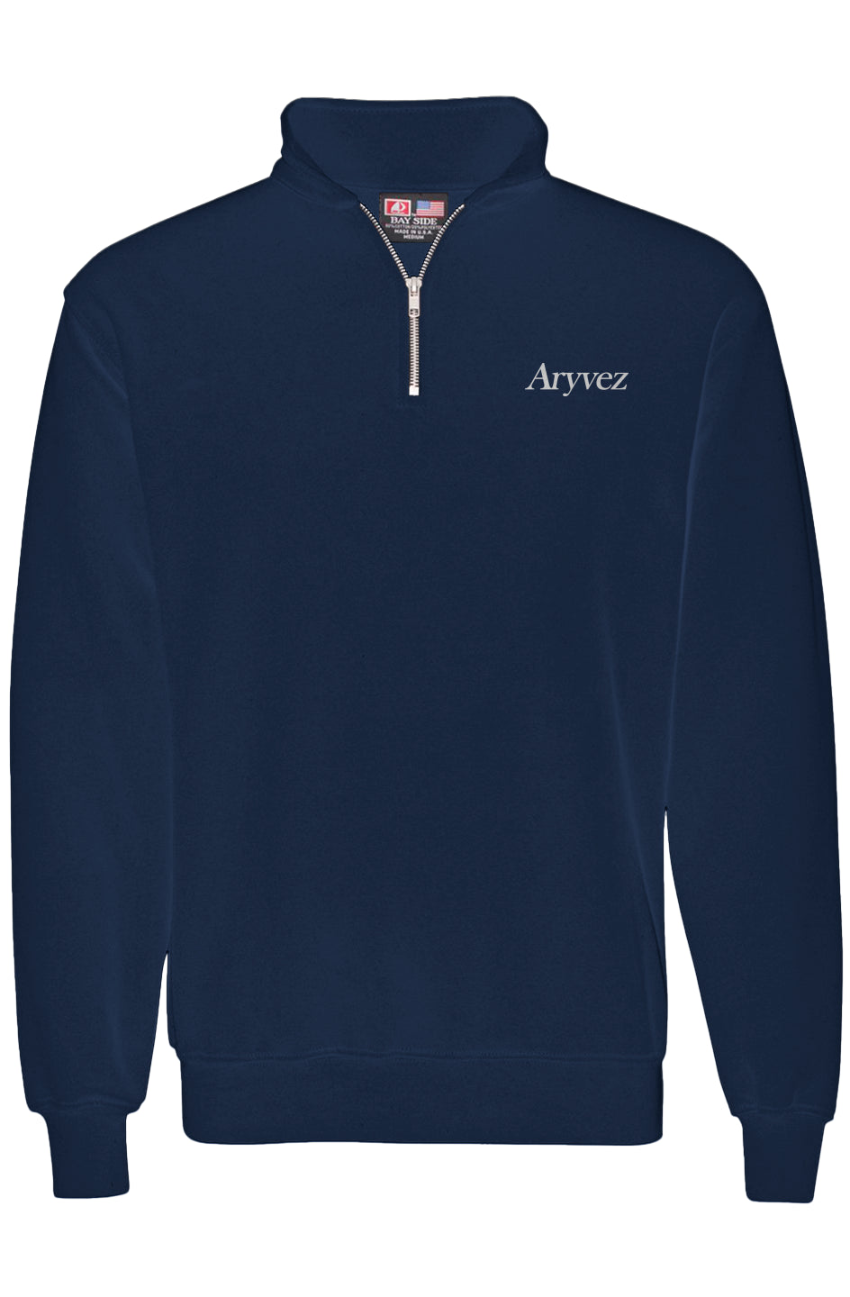Aryvez Quarter-Zip Pullover Sweatshirt