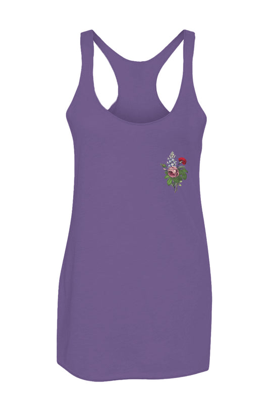 Rose Triblend Racerback Tank