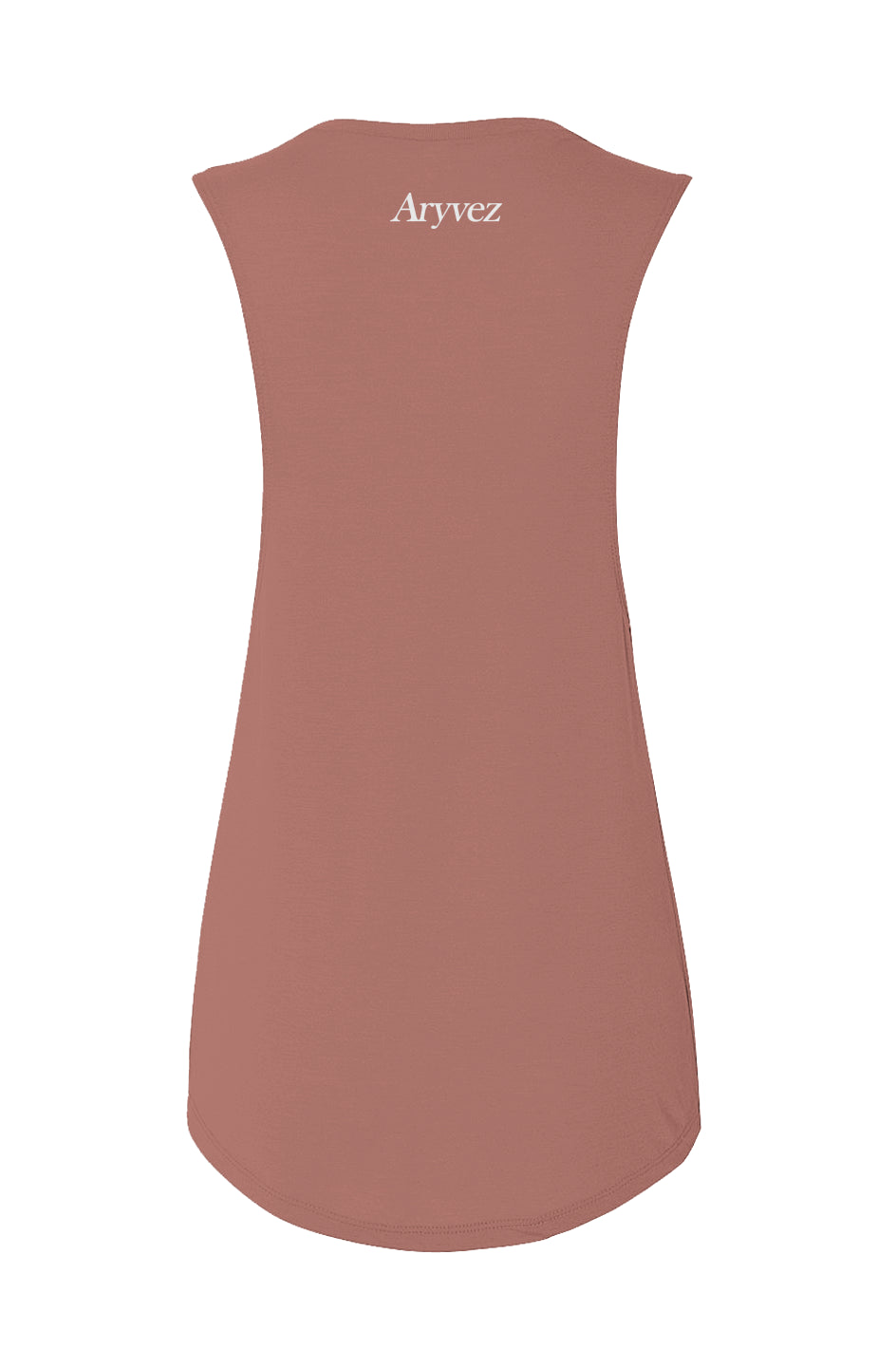 Rose Flowy Scoop Muscle Tank