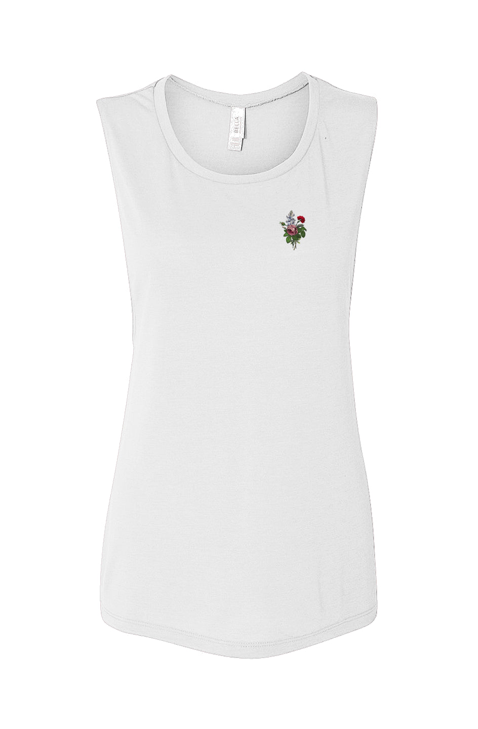 Rose Flowy Scoop Muscle Tank