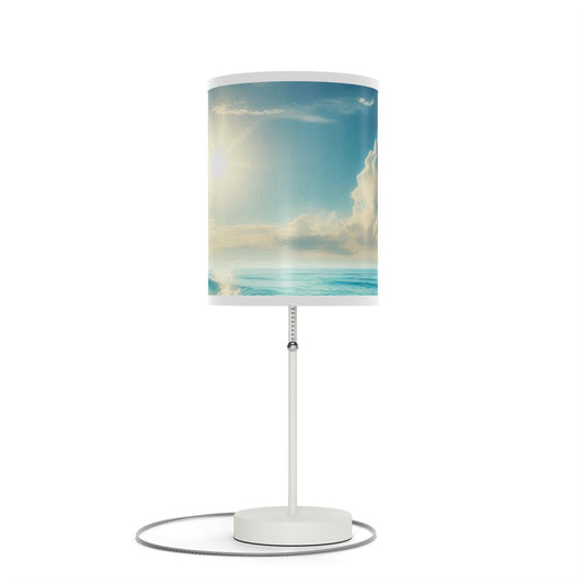Coastal Serenity Table Lamp - Beach Themed Desktop Light