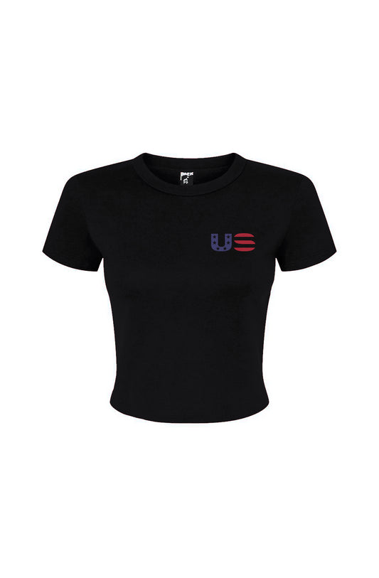 USA Women's Micro Rib Baby Tee