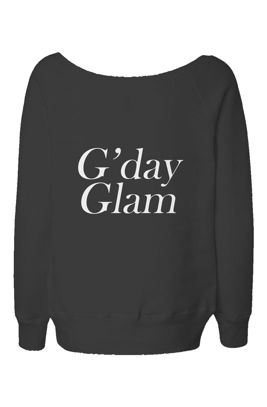 AUS G'Day Glam Womens Wide Neck Sweatshirt