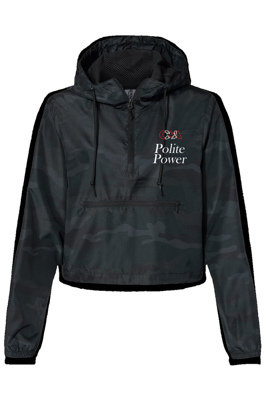 Canadian Polite Power Lightweight Pullover Crop Windbreaker