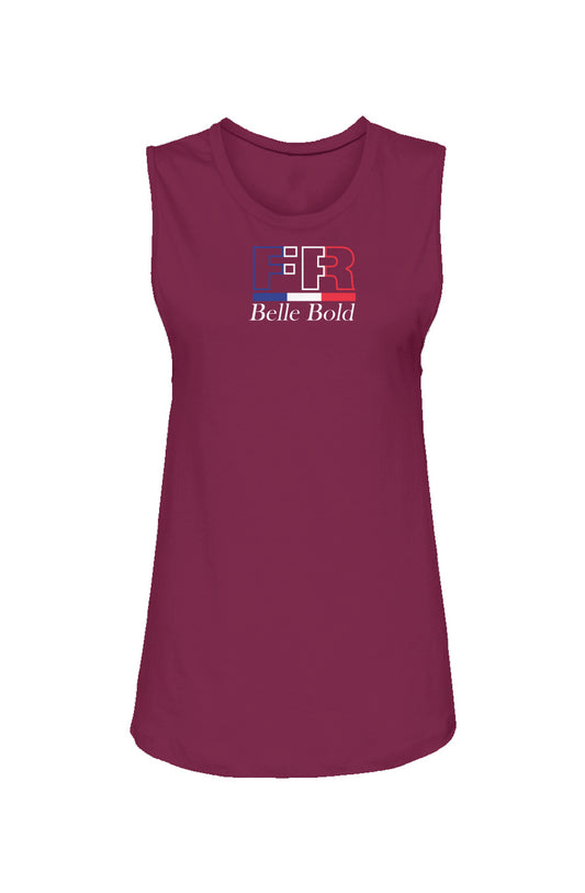 Belle Bold France Womens Muscle Tank