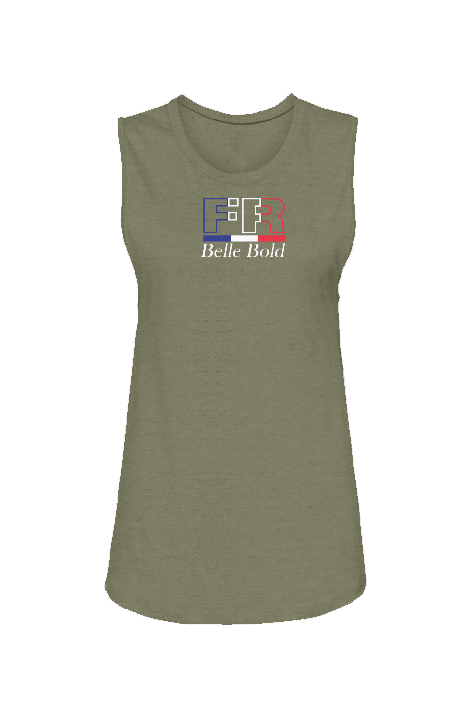 Belle Bold France Womens Muscle Tank