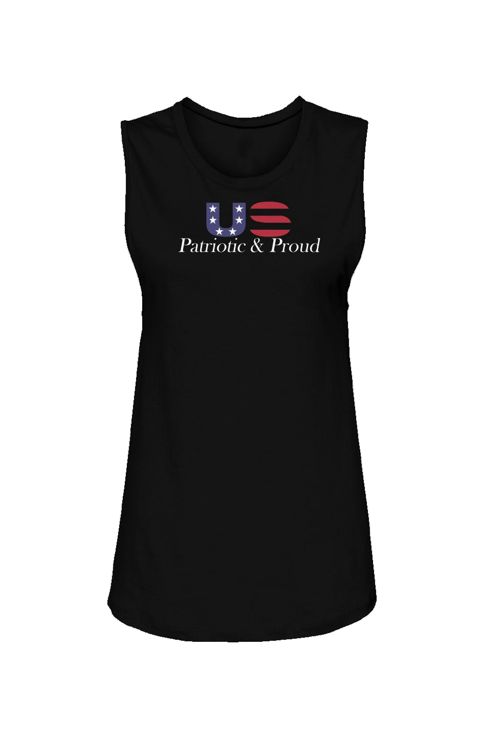 Patriotic & Proud US Womens Muscle Tank