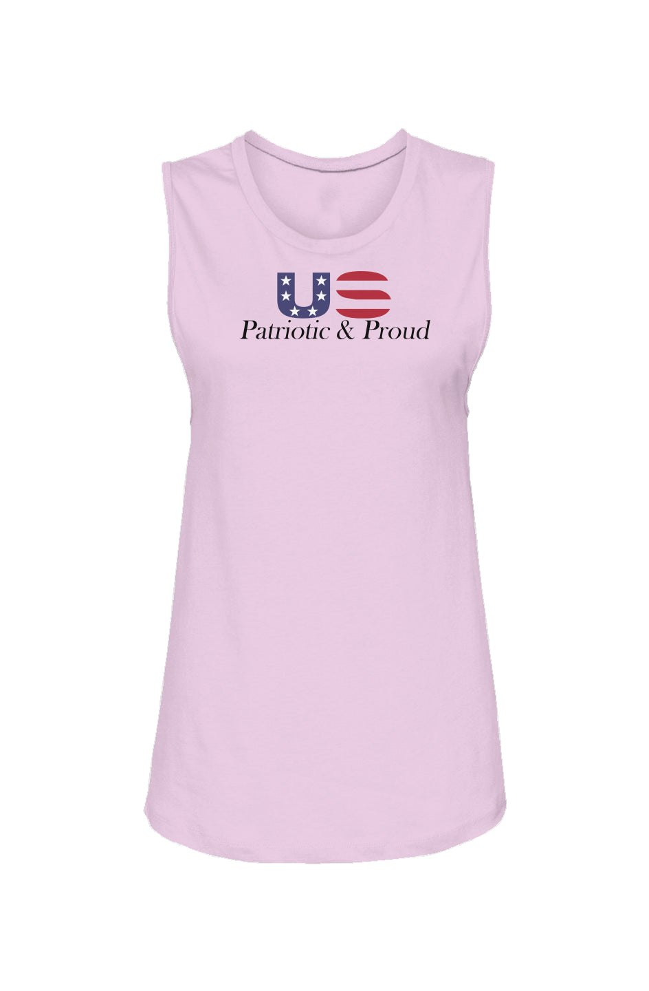 Patriotic & Proud US Womens Muscle Tank