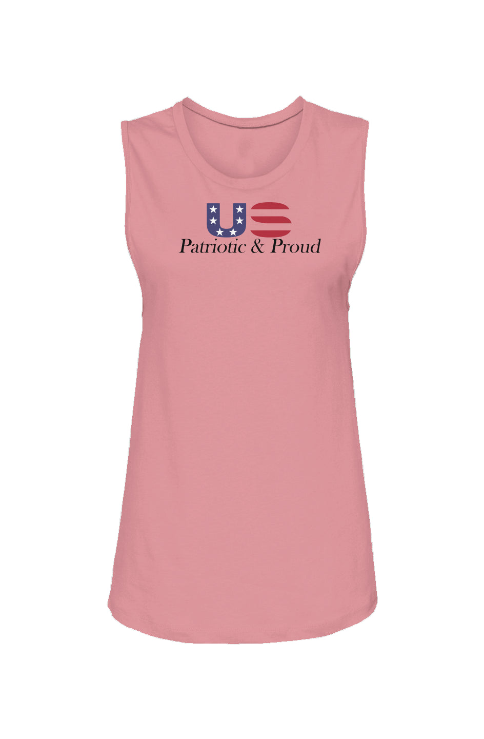 Patriotic & Proud US Womens Muscle Tank