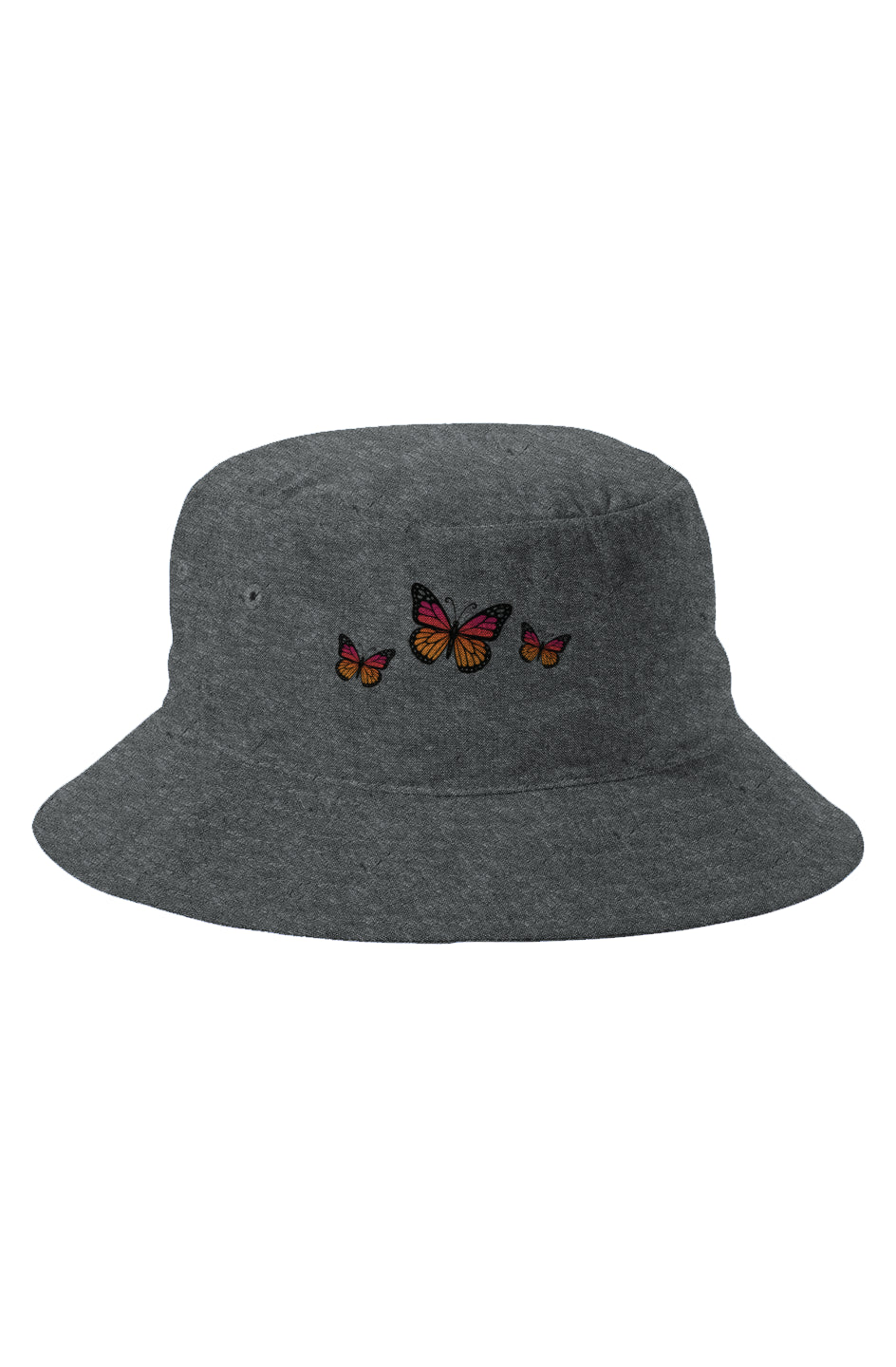 Butterfly Chambray Bucket Hat