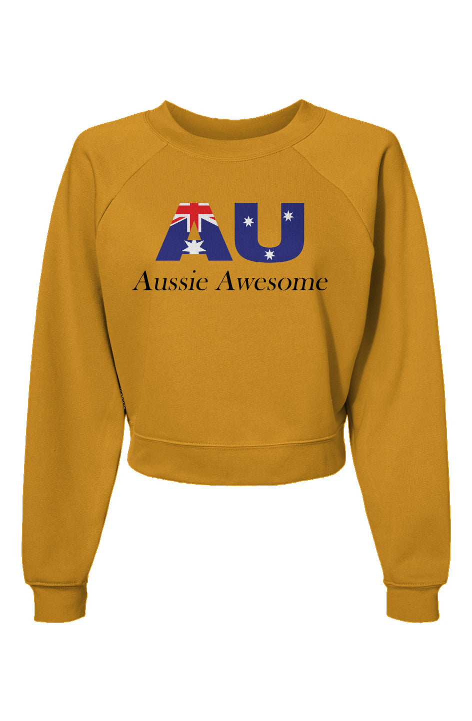 Aussie Awesome Womens Raglan Pullover Fleece Sweatshirt