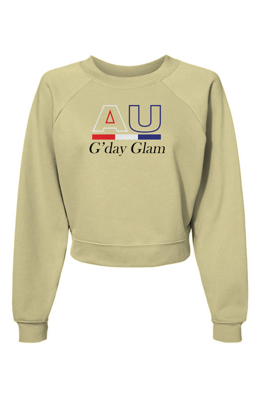 G'Day Glam Womens Raglan Pullover Fleece Sweatshirt