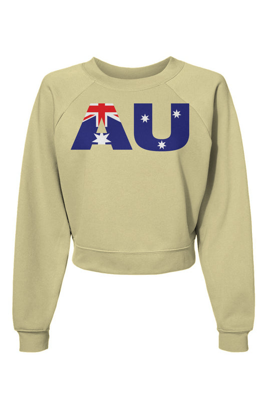 Womens Australia AU Raglan Pullover Fleece Sweatshirt