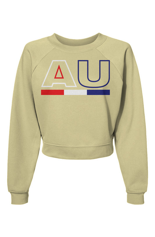 Womens Australia AU Outline Raglan Pullover Fleece Sweatshirt