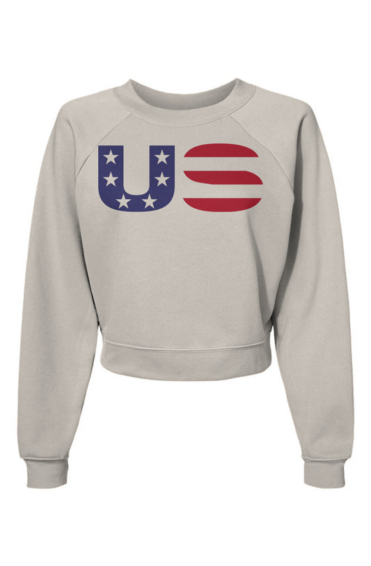 Womens America US Elements Raglan Pullover Fleece Sweatshirt