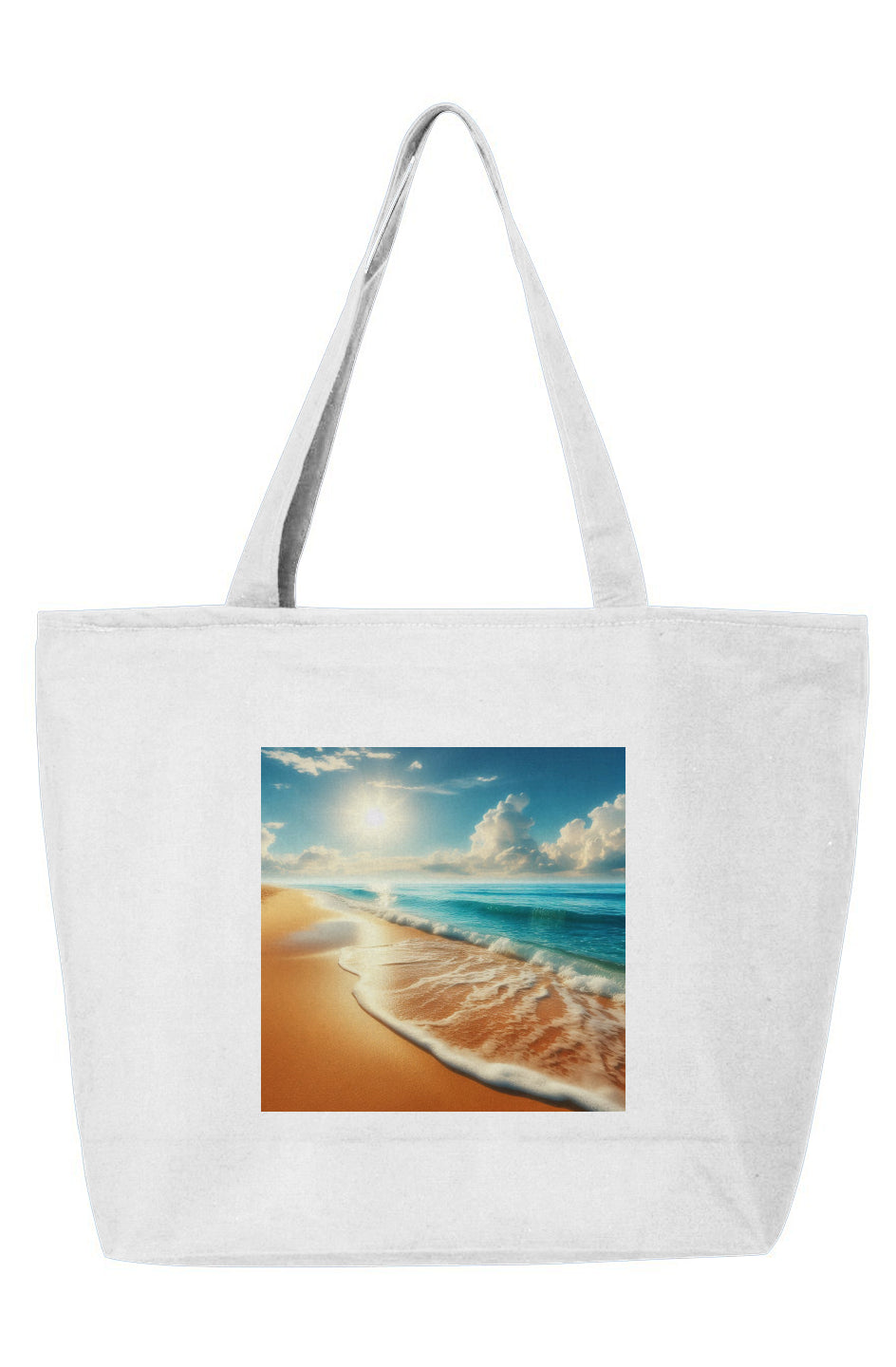 Sunrise Beach Inspired Zippered Tote