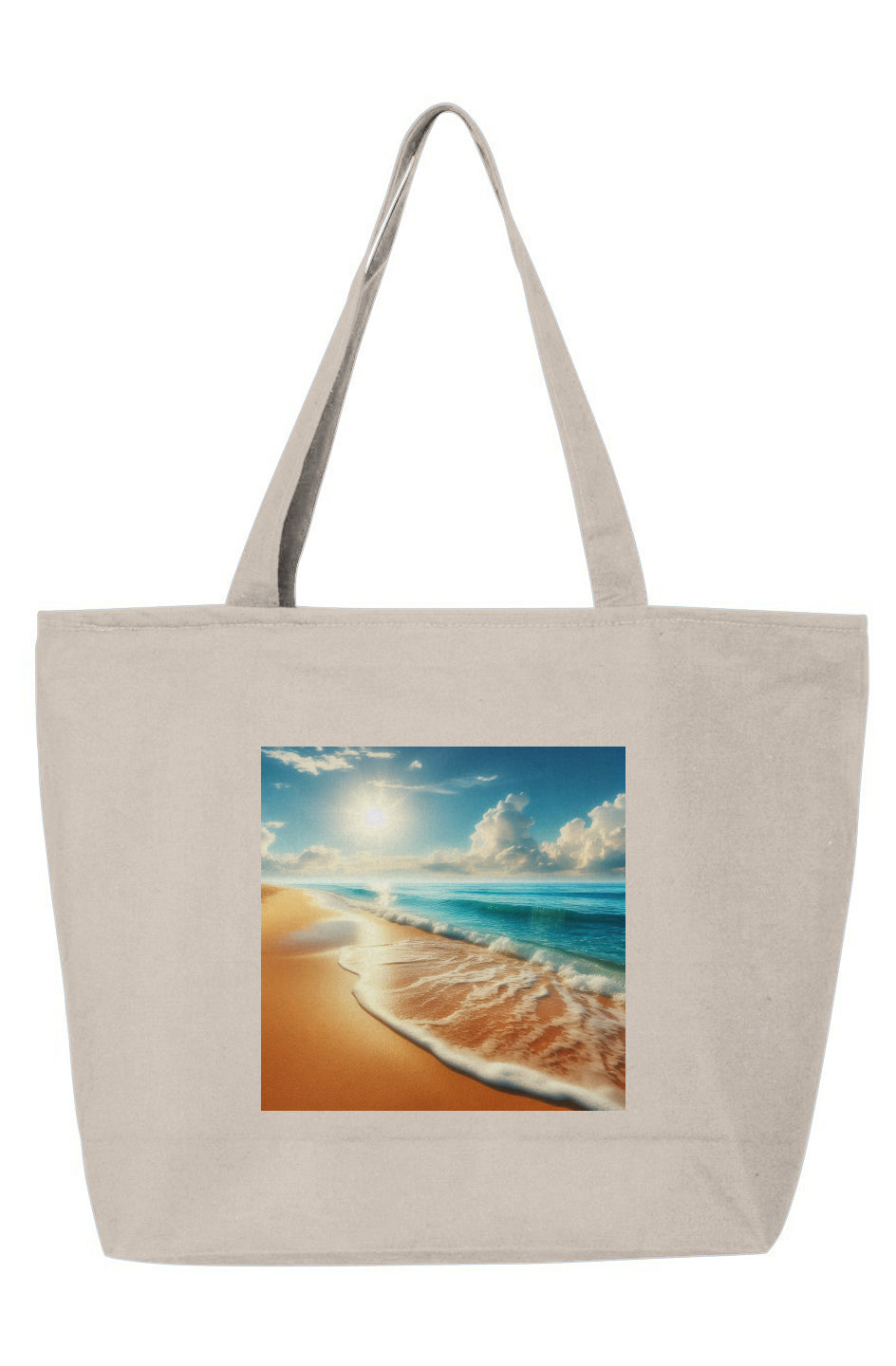 Sunrise Beach Inspired Zippered Tote