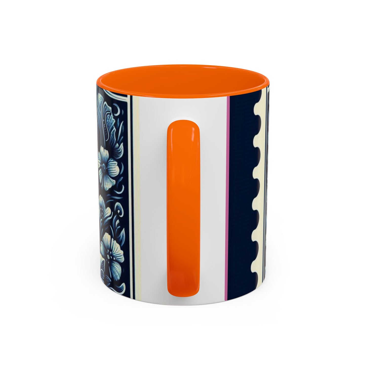 Tropical Pineapple Accent Coffee Mug - 11 & 15oz, Vibrant Floral Design for Relaxing Mornings