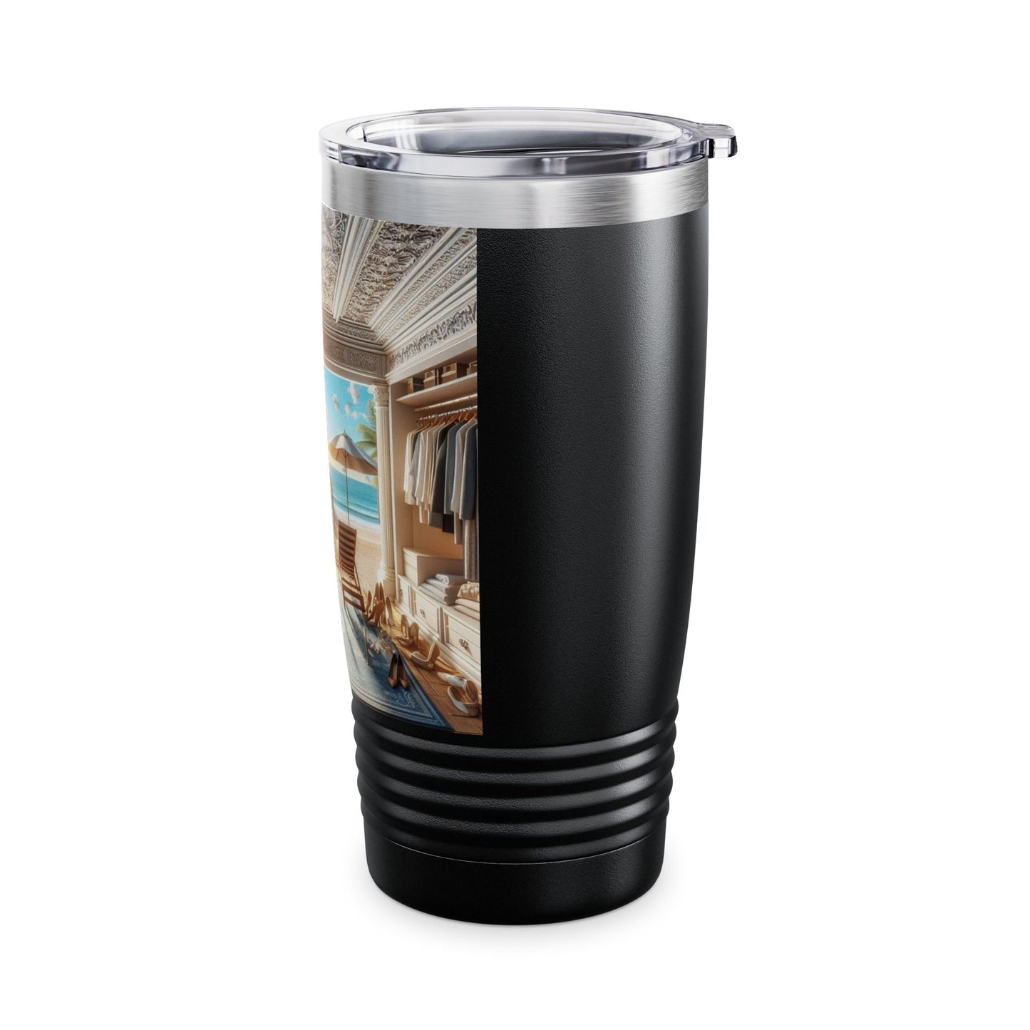 Tropical Paradise 20oz Ringneck Tumbler | Perfect for Summer Adventures and Relaxation