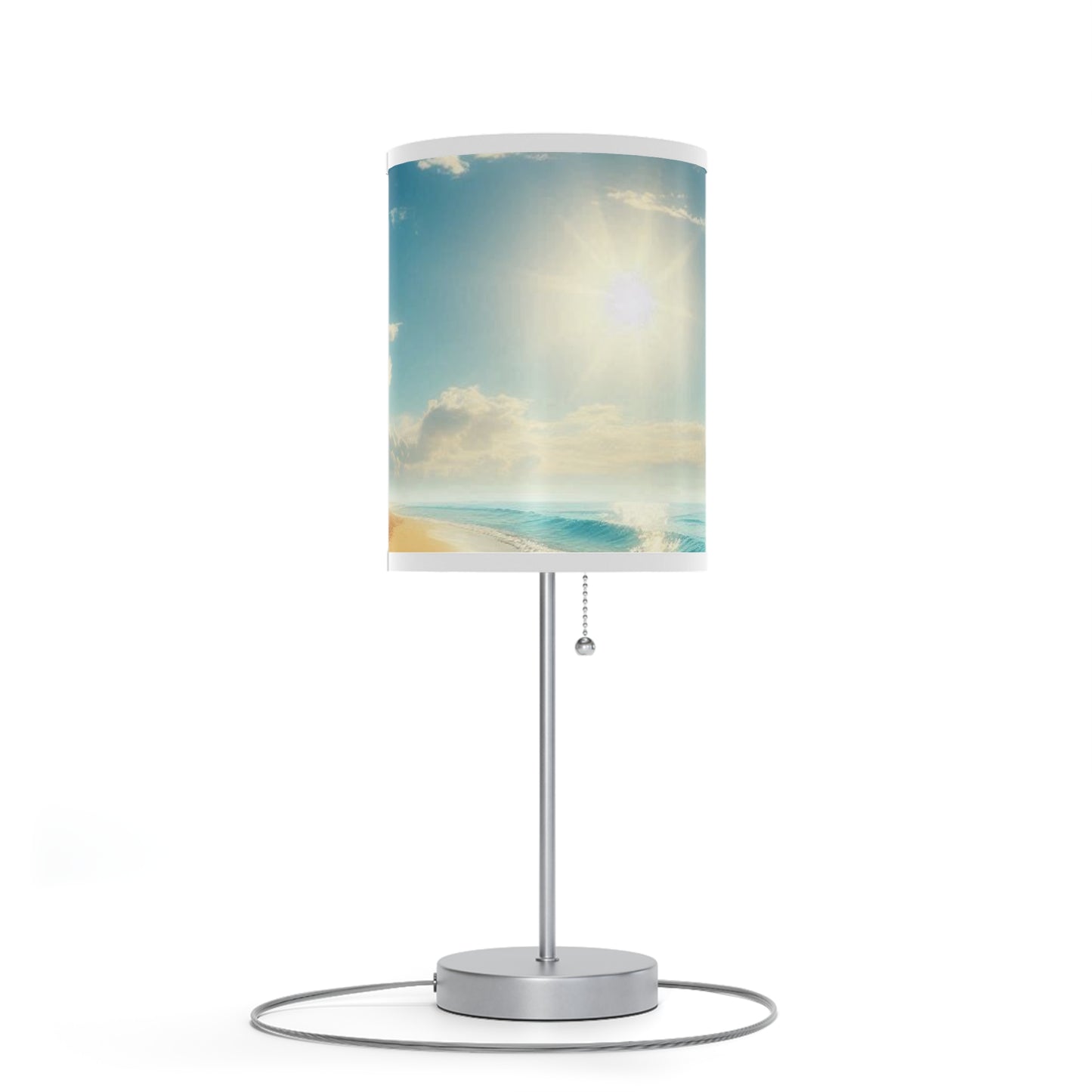 Coastal Serenity Table Lamp - Beach Themed Desktop Light