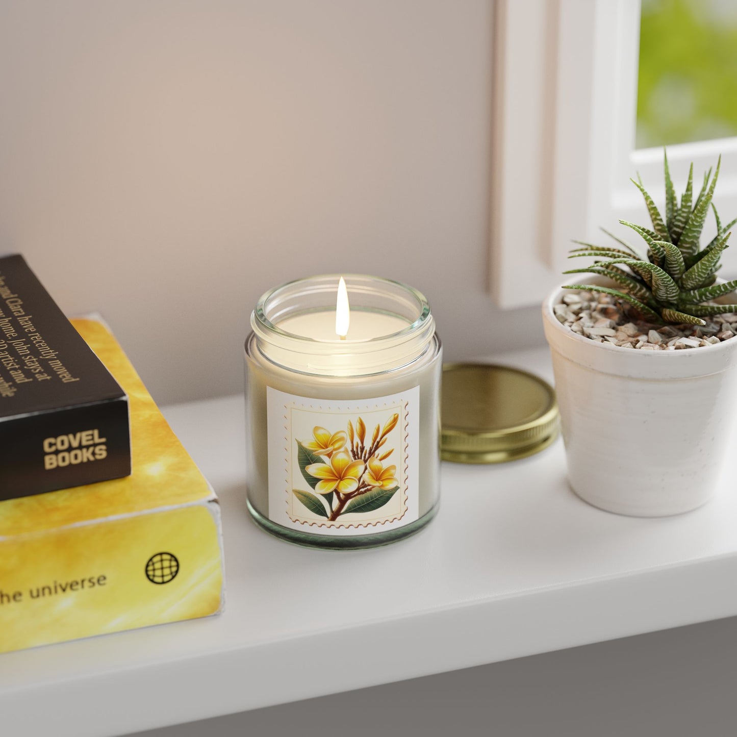 Floral Scented Candle - Coconut Apricot Wax (4oz, 9oz)