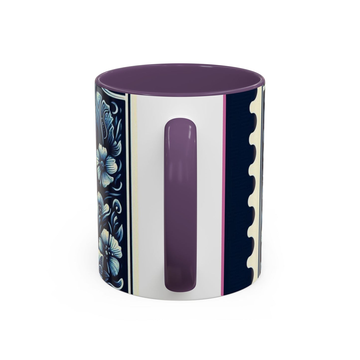 Tropical Pineapple Accent Coffee Mug - 11 & 15oz, Vibrant Floral Design for Relaxing Mornings