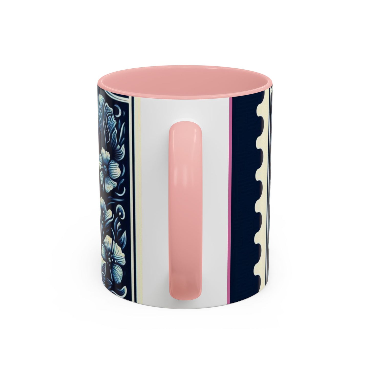 Tropical Pineapple Accent Coffee Mug - 11 & 15oz, Vibrant Floral Design for Relaxing Mornings