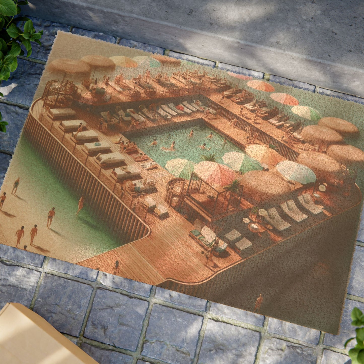 Cozy Poolside Doormat - Perfect for Summer Entertaining & Home Decor
