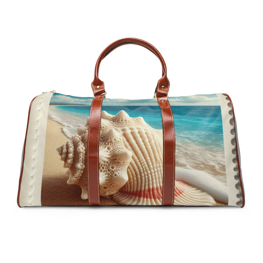 Coastal Shell Design, Beach Weekender Bag