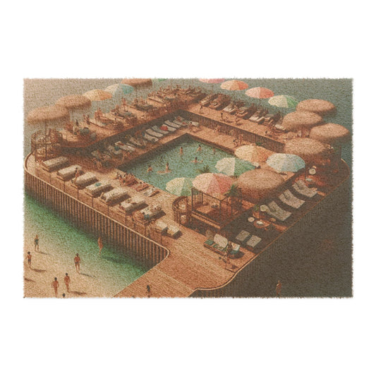 Cozy Poolside Doormat - Perfect for Summer Entertaining & Home Decor